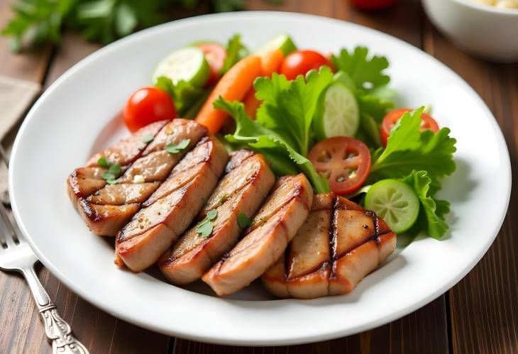 Grilled Pork and Vegetable Salad A Perfect Pairing